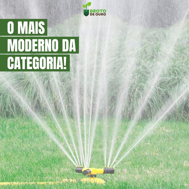 Sprinkler 360º - Automático para Irrigação + BRINDE EXCLUSIVO (Mangueira Reforçada)