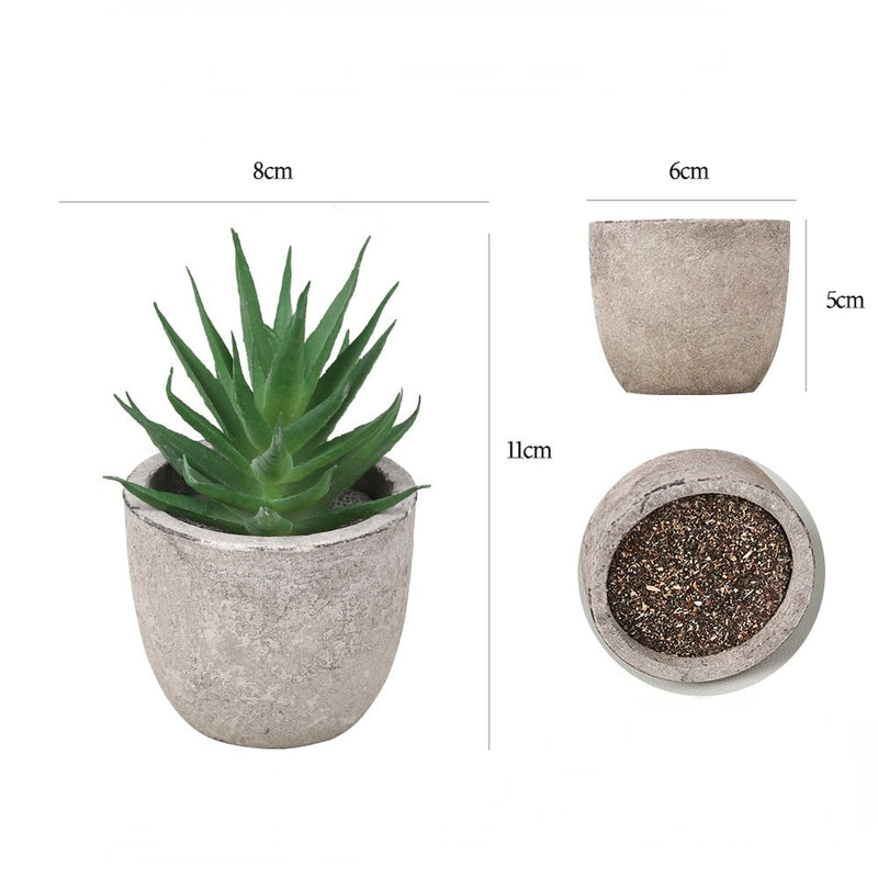 Vaso Artificial Aloe Pequeno