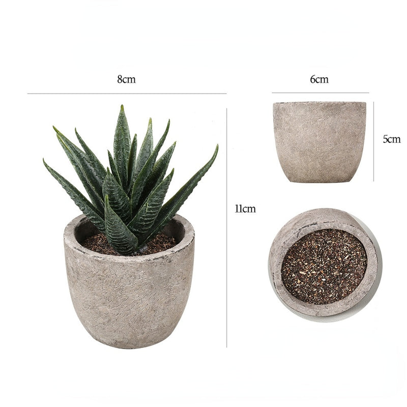 Vaso Artificial Aloe Pequeno