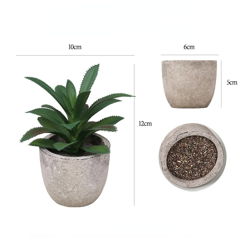 Vaso Artificial Aloe Pequeno