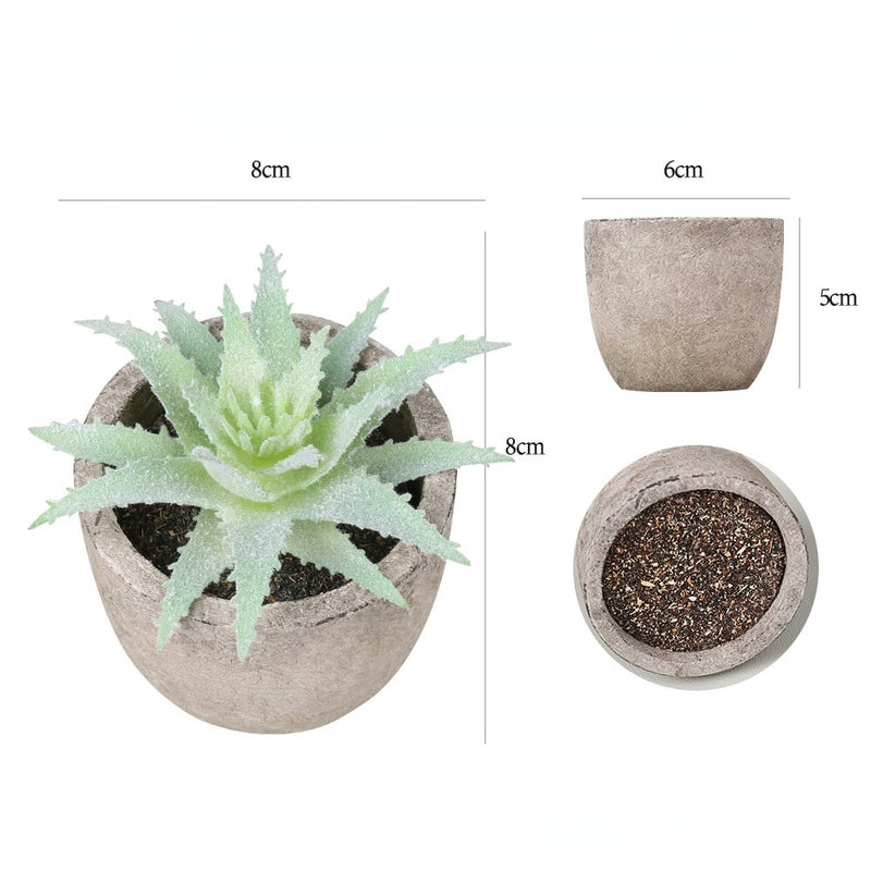 Vaso Artificial Aloe Pequeno