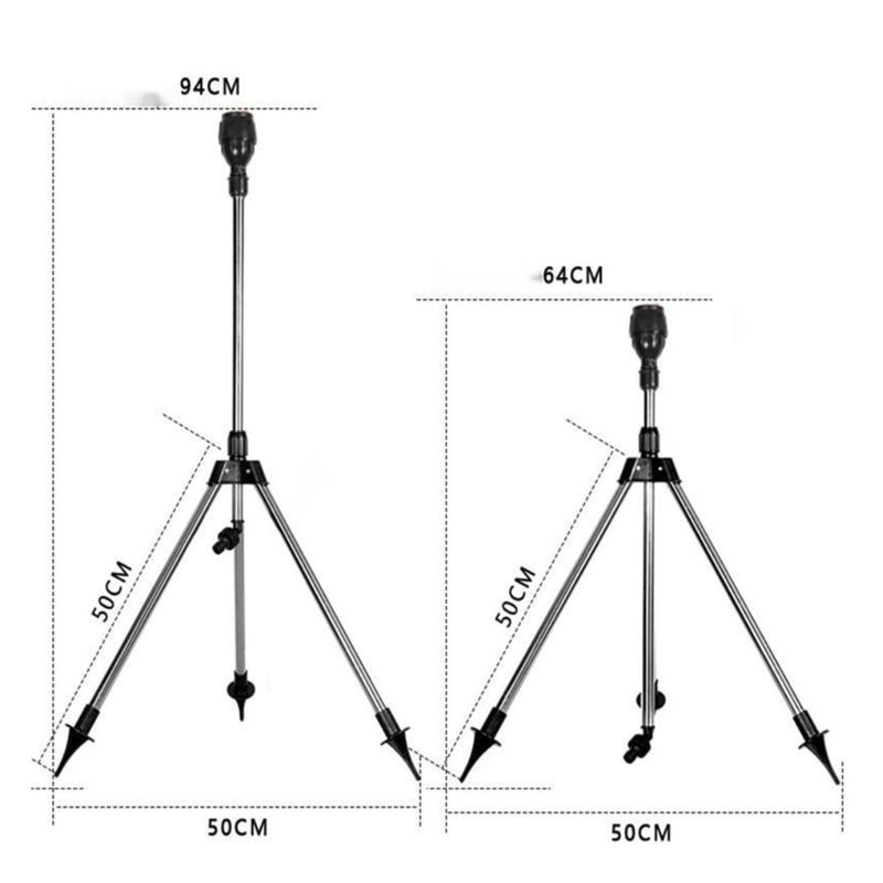 Tripé 360º para Irrigação Automática: Máxima Economia e Alta Pressão + BRINDE (Mangueira Reforçada de 15M)