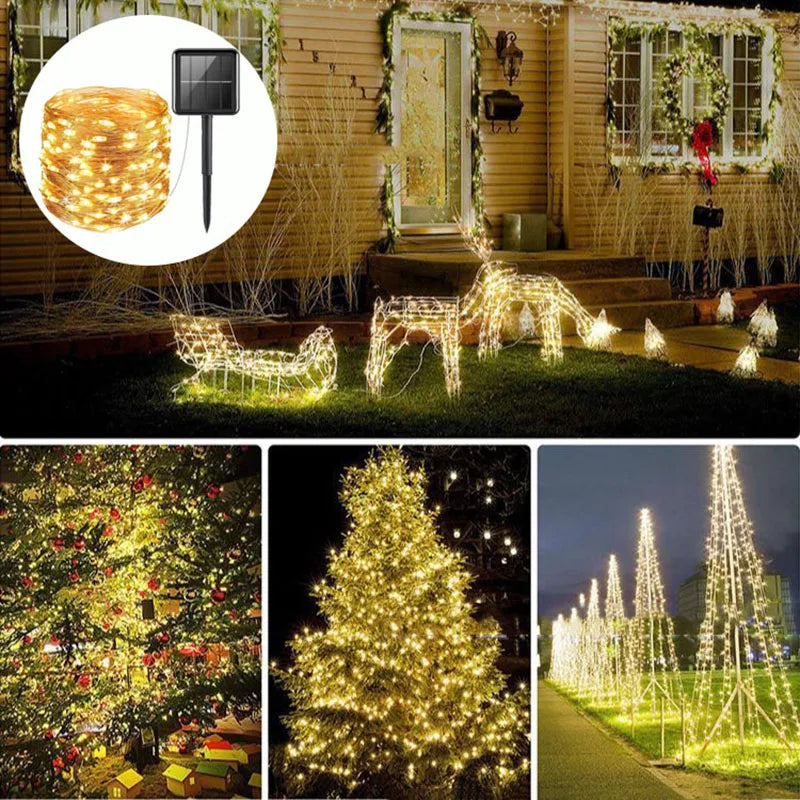 Pisca-Pisca de Natal em Led Solar - Oferta de Natal (PAGUE 1 LEVE 3 PEÇAS)