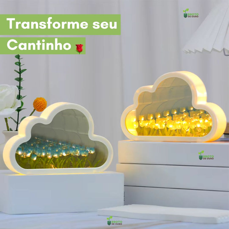 TulipCloud ® - Nuvem de Tulipas Infinitas + BRINDE (Umidificador de Ar Portátil)